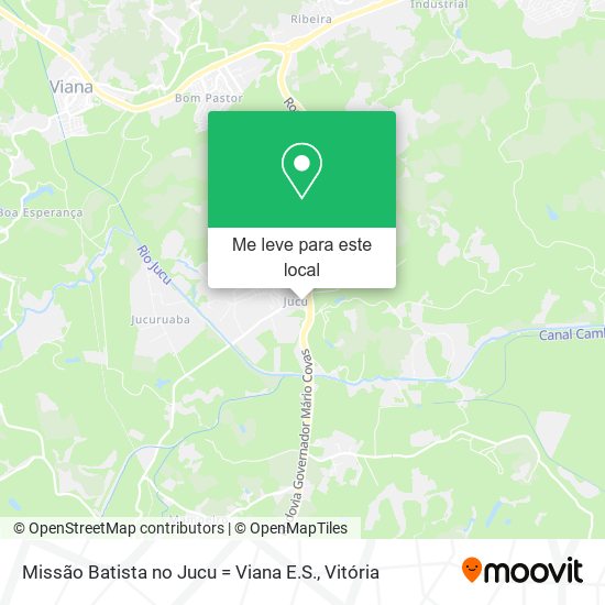 Missão Batista no Jucu = Viana E.S. mapa
