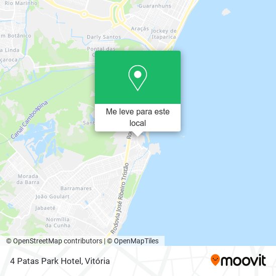 4 Patas Park Hotel mapa