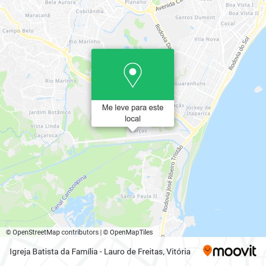 Igreja Batista da Família - Lauro de Freitas mapa