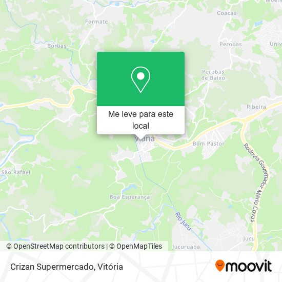 Crizan Supermercado mapa