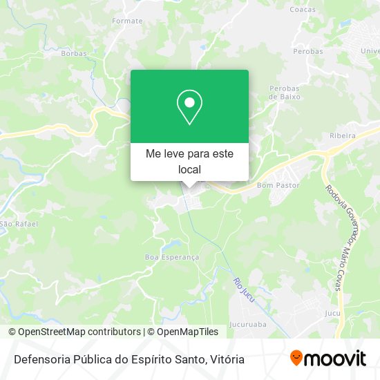 Defensoria Pública do Espírito Santo mapa