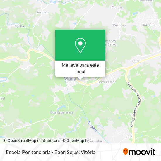 Escola Penitenciária - Epen Sejus mapa