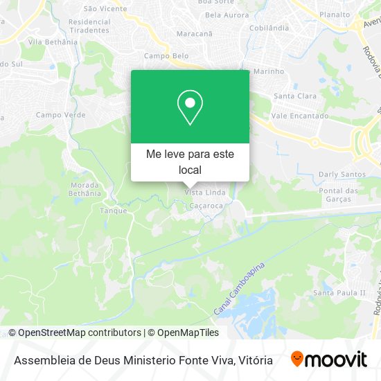 Assembleia de Deus Ministerio Fonte Viva mapa