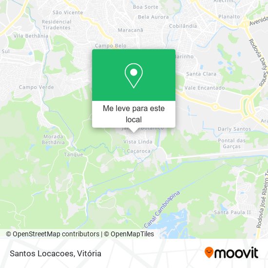 Santos Locacoes mapa