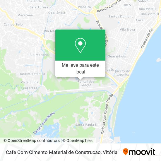 Cafe Com Cimento Material de Construcao mapa