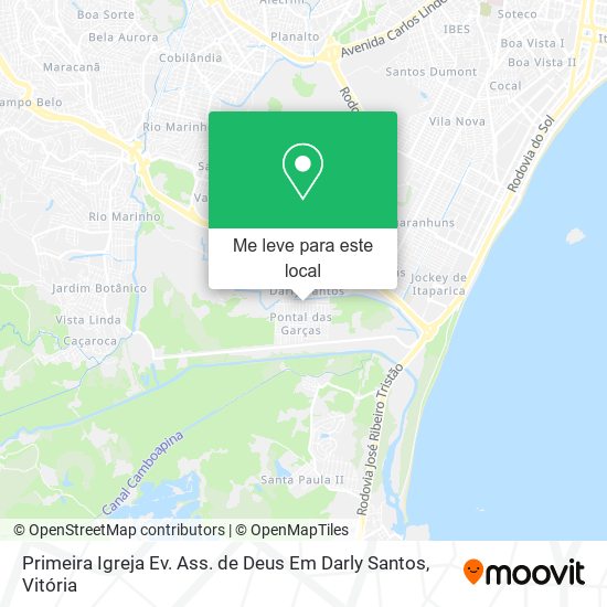 Primeira Igreja Ev. Ass. de Deus Em Darly Santos mapa