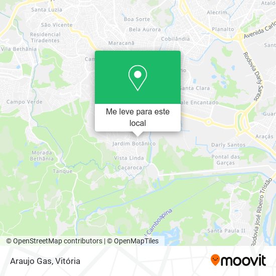 Araujo Gas mapa