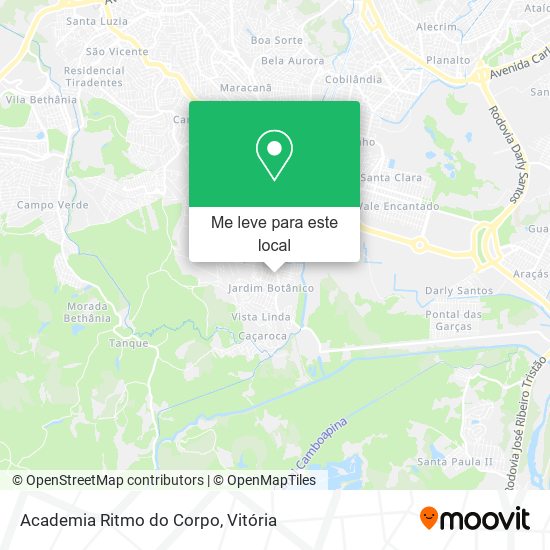 Academia Ritmo do Corpo mapa