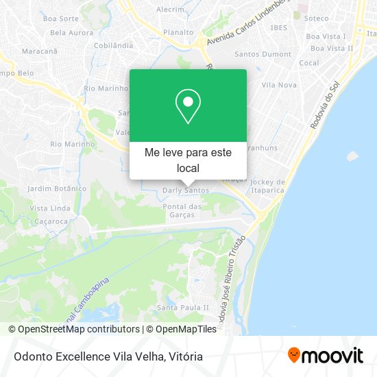 Odonto Excellence Vila Velha mapa