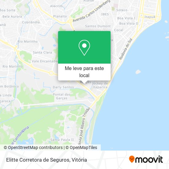Elitte Corretora de Seguros mapa