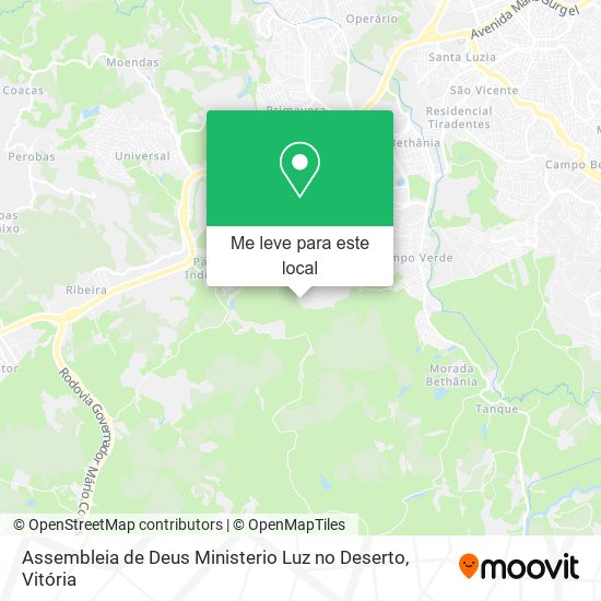 Assembleia de Deus Ministerio Luz no Deserto mapa