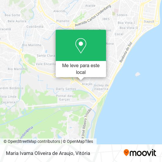 Maria Ivama Oliveira de Araujo mapa