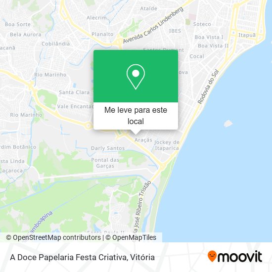 A Doce Papelaria Festa Criativa mapa