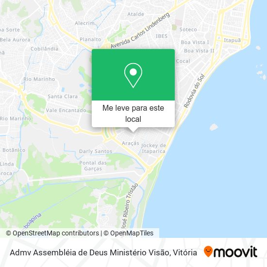 Admv Assembléia de Deus Ministério Visão mapa