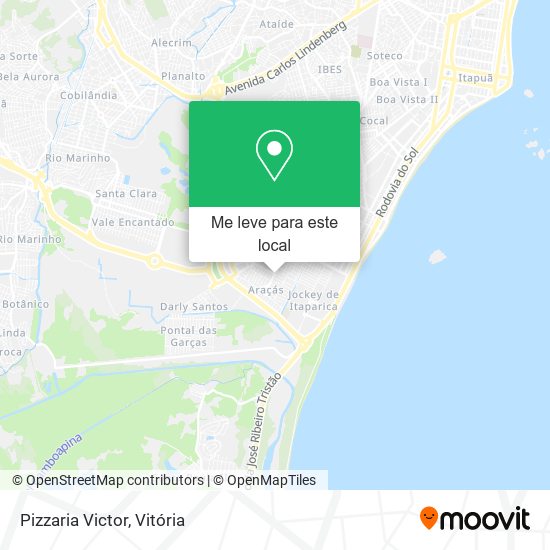 Pizzaria Victor mapa