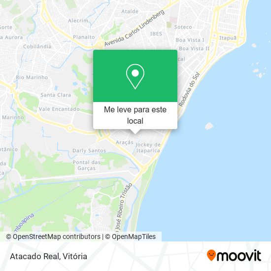 Atacado Real mapa