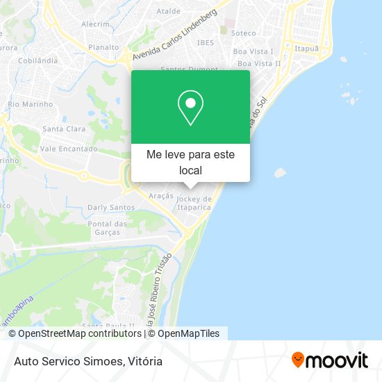 Auto Servico Simoes mapa