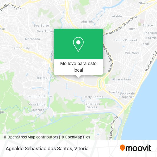 Agnaldo Sebastiao dos Santos mapa