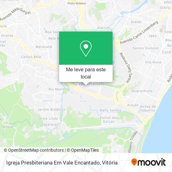 Igreja Presbiteriana Em Vale Encantado mapa