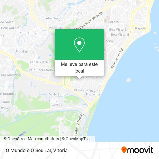 O Mundo e O Seu Lar mapa