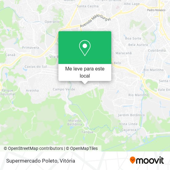 Supermercado Poleto mapa