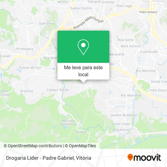 Drogaria Lider - Padre Gabriel mapa