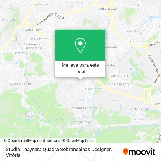 Studio Thaynara Quadra Sobrancelhas Designer mapa