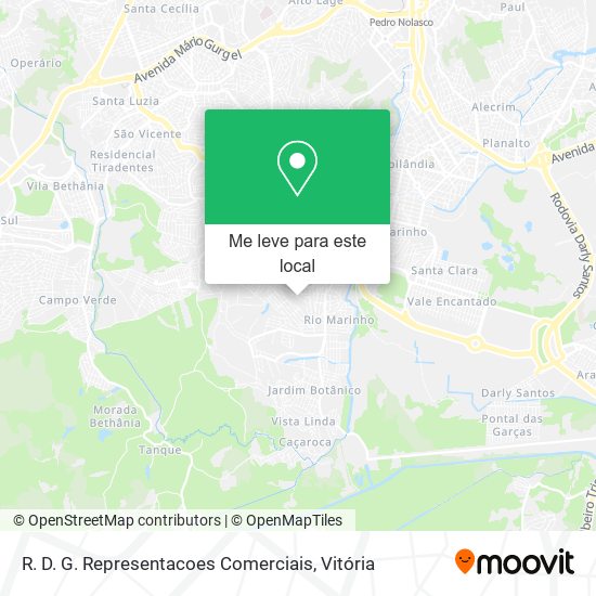 R. D. G. Representacoes Comerciais mapa
