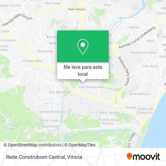 Rede Construbom Central mapa