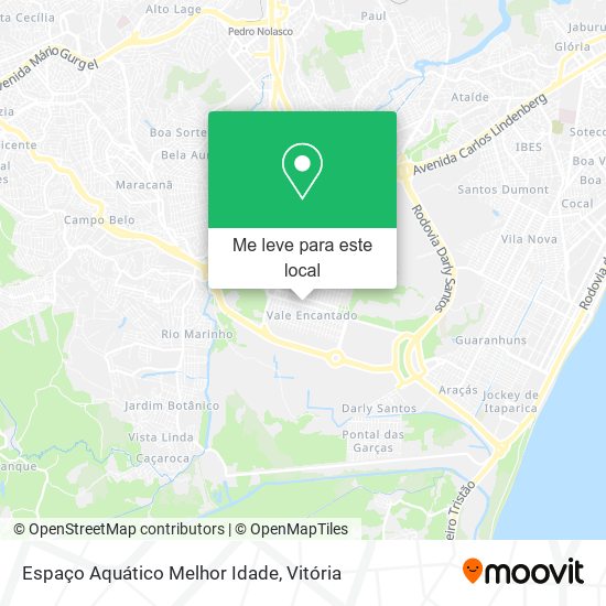 Espaço Aquático Melhor Idade mapa