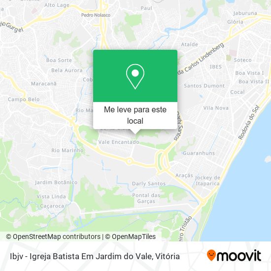 Ibjv - Igreja Batista Em Jardim do Vale mapa