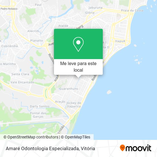 Amaré Odontologia Especializada mapa