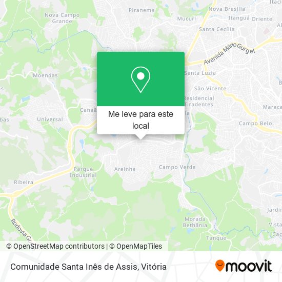 Comunidade Santa Inês de Assis mapa