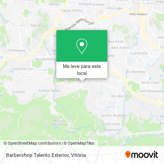 Barbershop Talento Exterior mapa