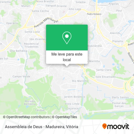 Assembleia de Deus - Madureira mapa