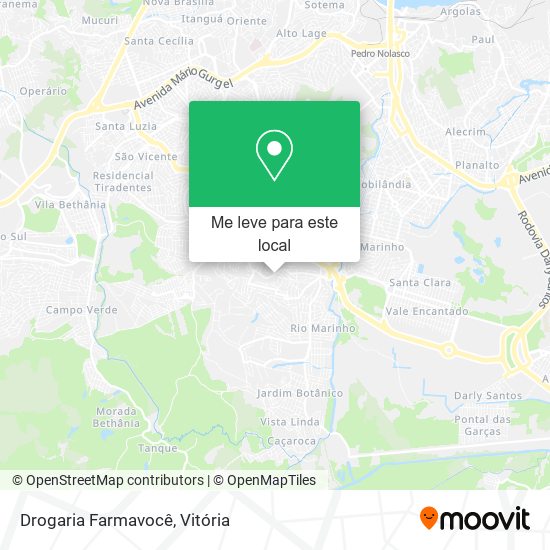 Drogaria Farmavocê mapa