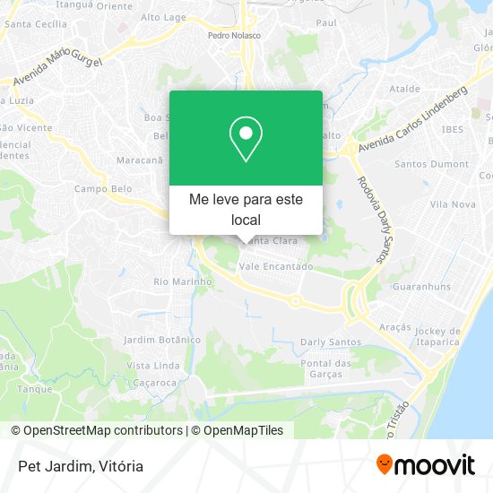 Pet Jardim mapa