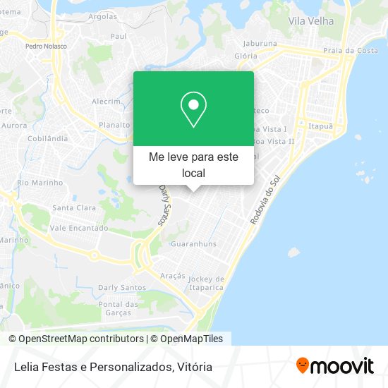 Lelia Festas e Personalizados mapa