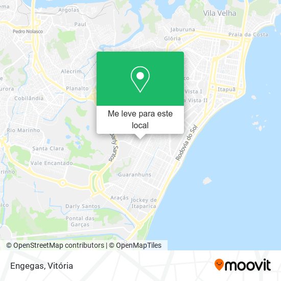 Engegas mapa