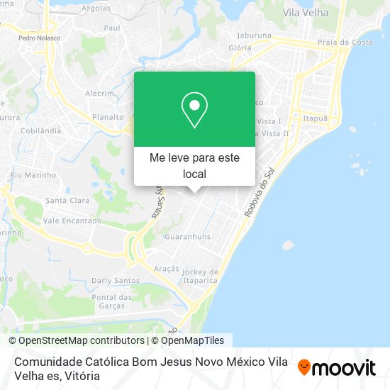 Comunidade Católica Bom Jesus Novo México Vila Velha es mapa