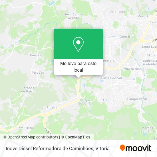 Inove Diesel Reformadora de Caminhões mapa