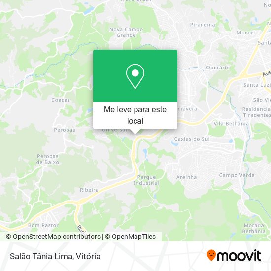 Salão Tânia Lima mapa