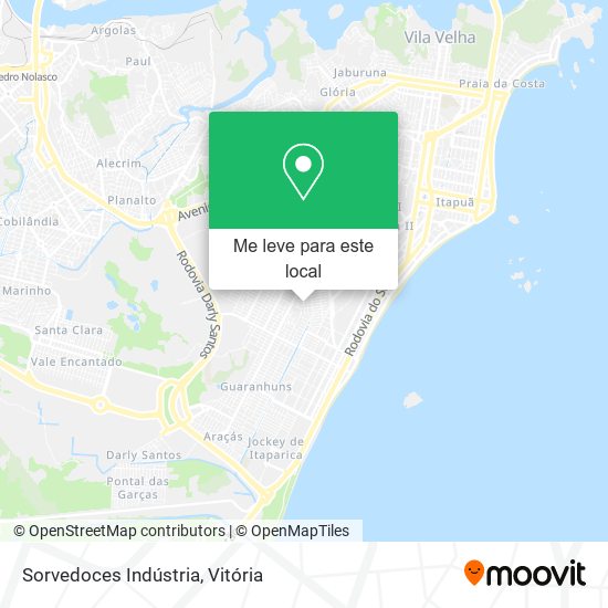 Sorvedoces Indústria mapa