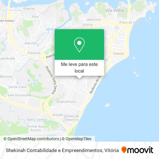 Shekinah Contabilidade e Empreendimentos mapa