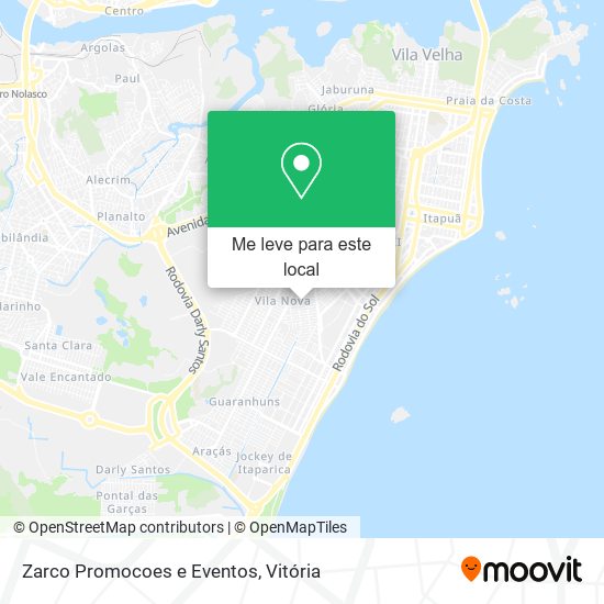Zarco Promocoes e Eventos mapa