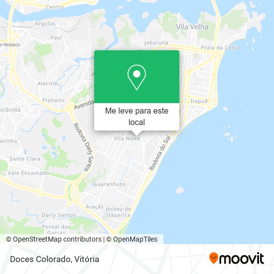 Doces Colorado mapa
