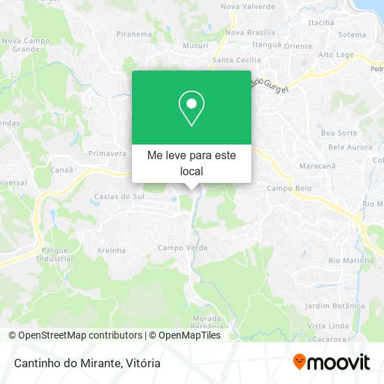 Cantinho do Mirante mapa