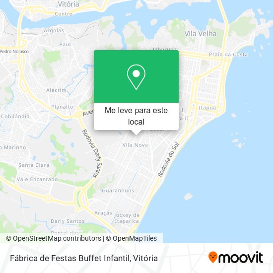 Fábrica de Festas Buffet Infantil mapa
