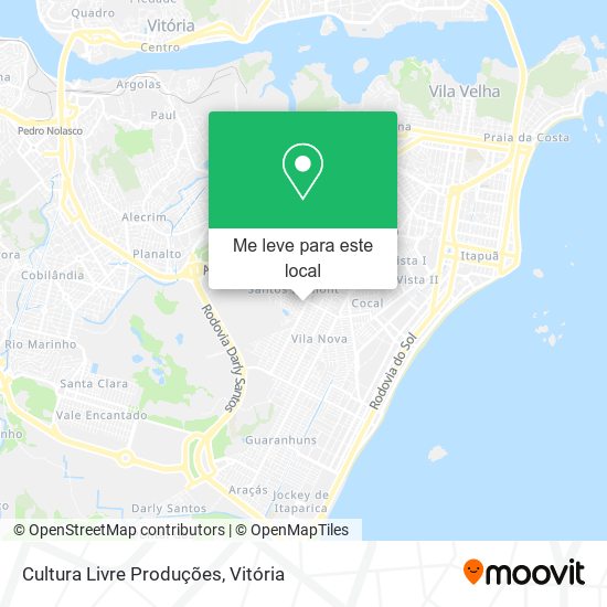 Cultura Livre Produções mapa