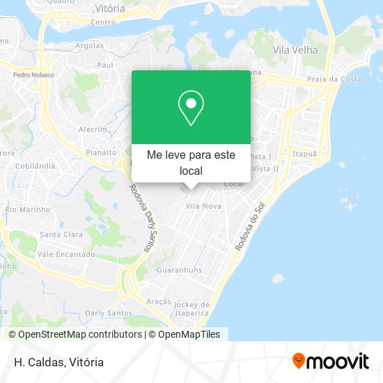 H. Caldas mapa